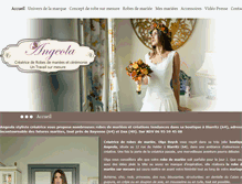 Tablet Screenshot of angeola-mariage.com